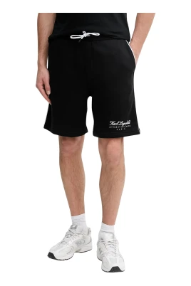 Shorts med logotyptryck och sidoränder