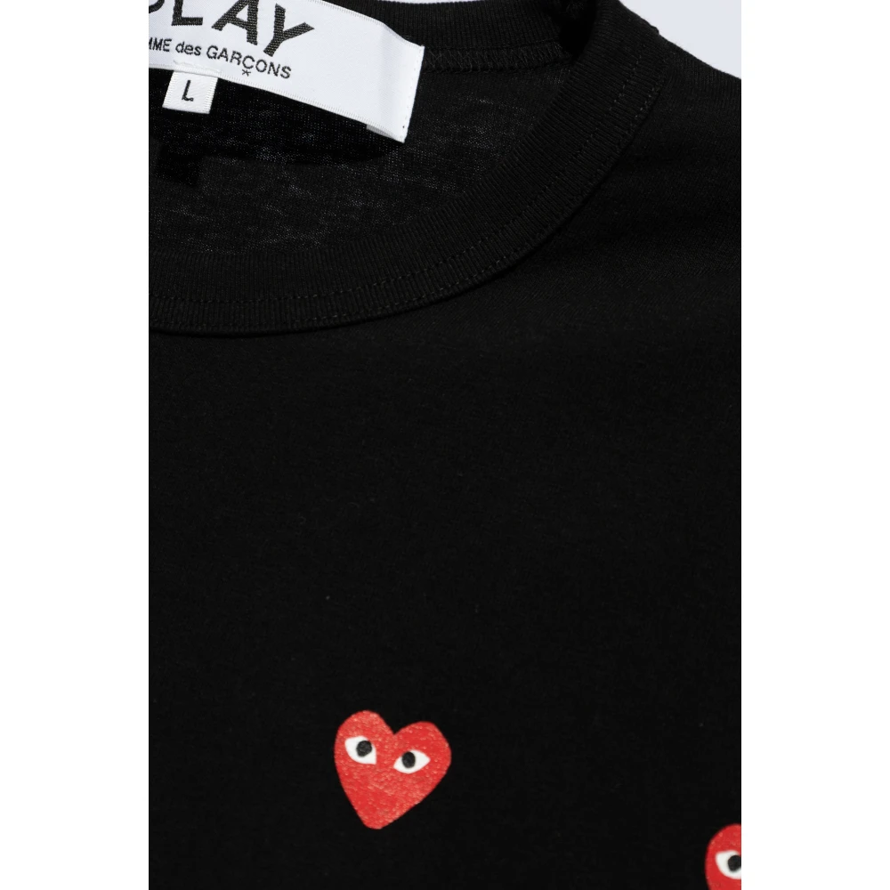 Comme des Garçons Play T-shirt met logo Black Heren