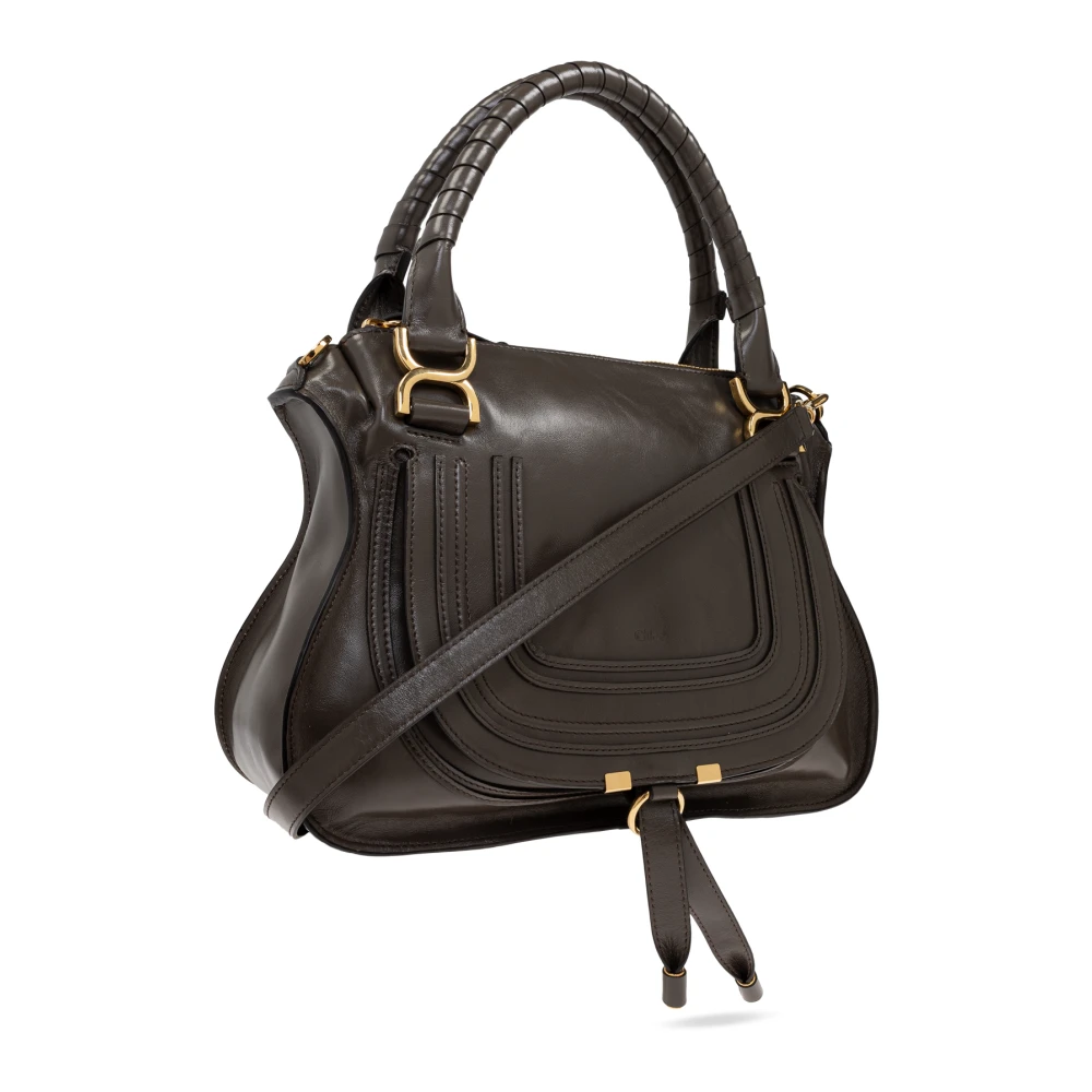 Chloé Handtas Marcie Dubbel Medium Green Dames