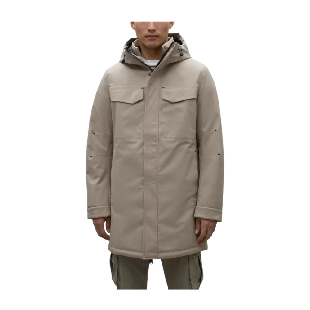 Ecoalf Waterdichte Polyesterjas Raineralf Beige Heren