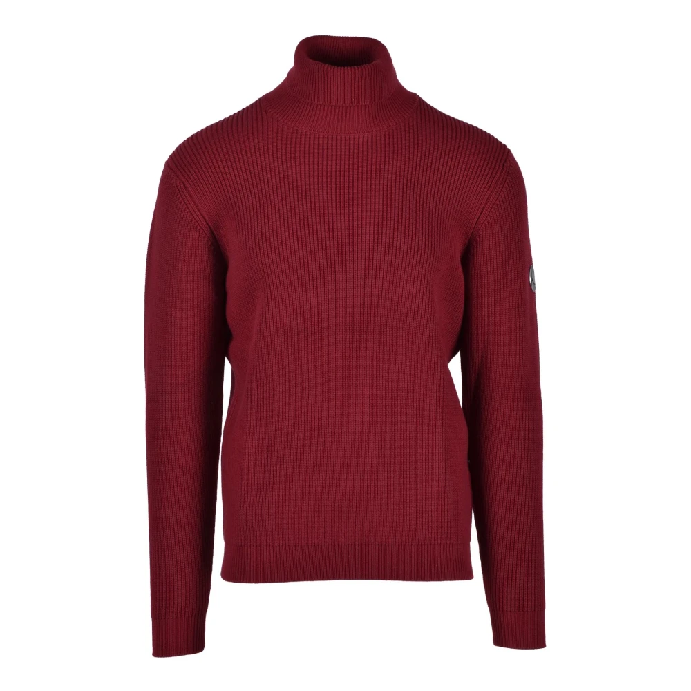 People of Shibuya Katoen Nylon Mix Stijlvolle Top Red Heren