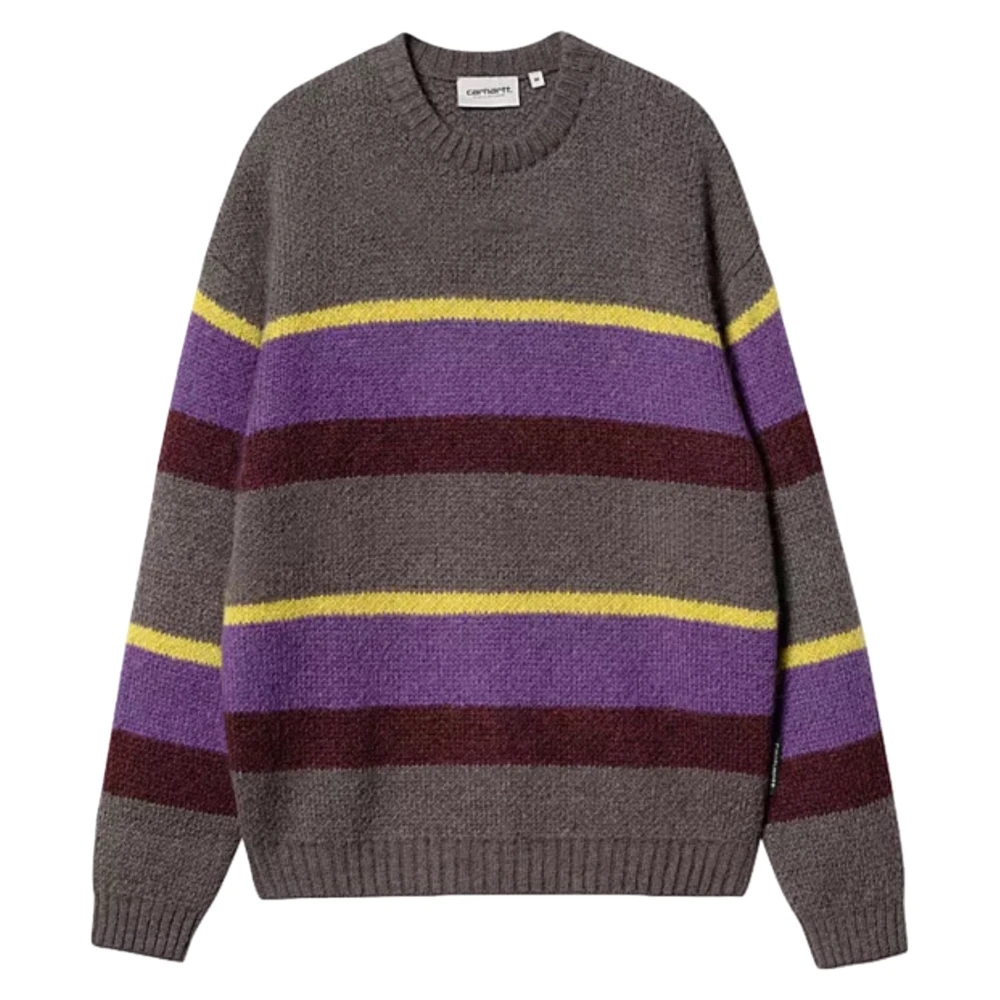 Carhartt WIP Gestreepte Gebreide Trui Aura Multicolor Heren