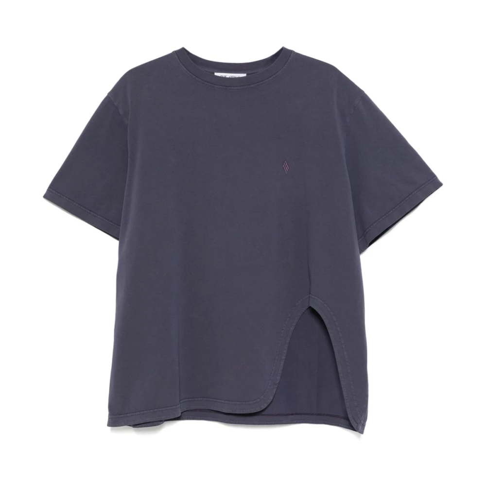 The Attico Paarse Crew Neck T-shirts en Polos Purple Dames