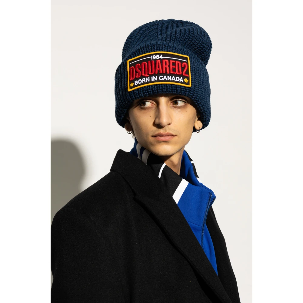 Dsquared2 Pet met logo Blue Heren