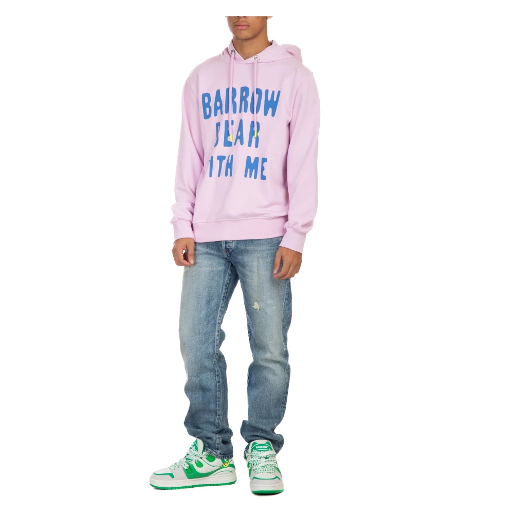 Barrow Teddy Hoodie Pink Heren