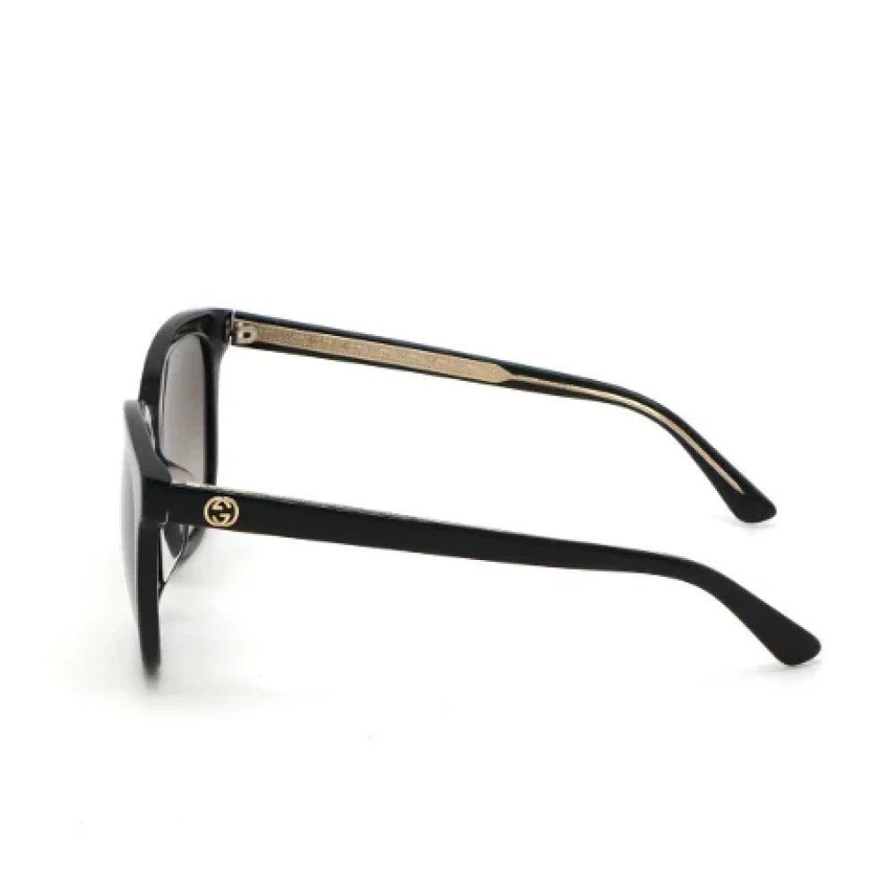 Gucci Vintage Pre-owned Fabric sunglasses Black Dames
