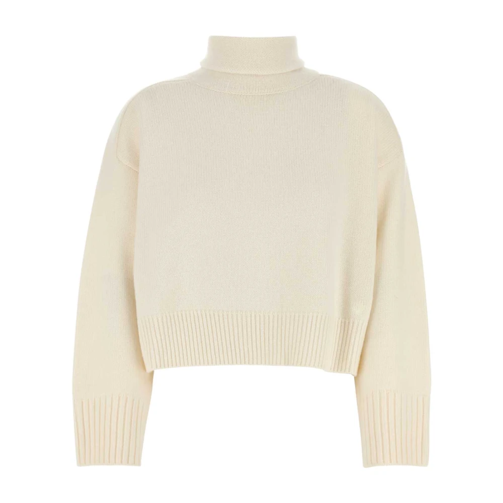 Loulou Studio Ivory Wool Blend Sweater Beige Dames