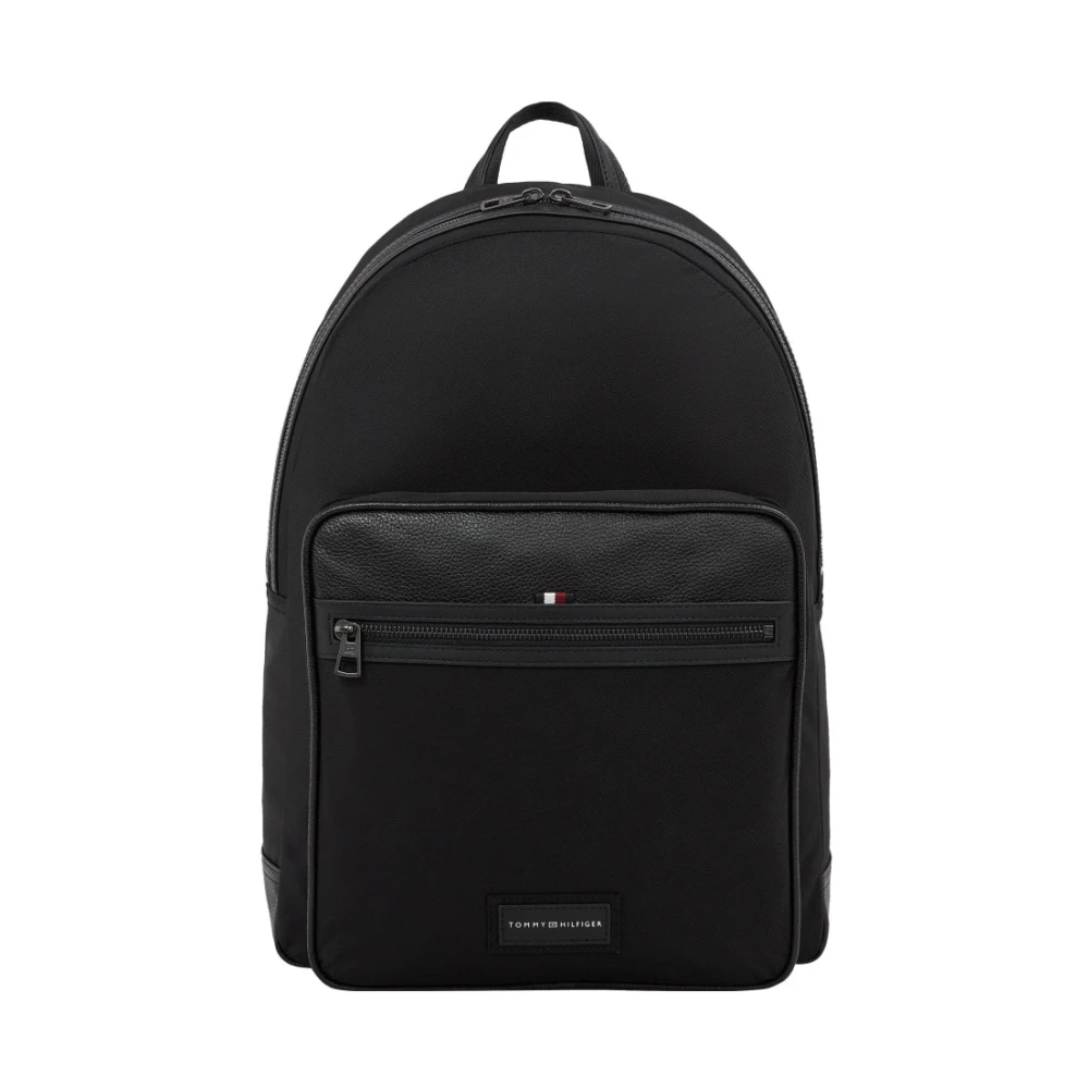 Tommy Hilfiger Zwarte Casual Rugzak voor Mannen Black Heren