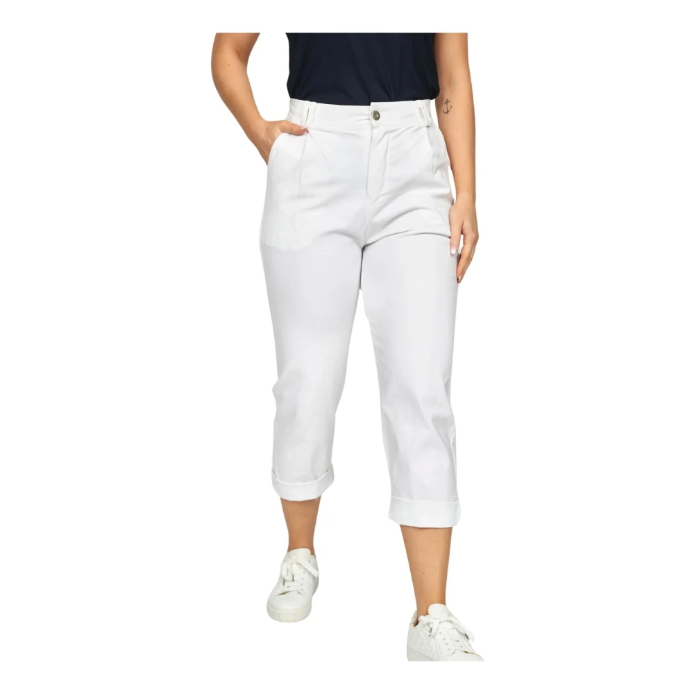 2-Biz Silke.Sp24 Witte Broek 7 8 Lengte White Dames