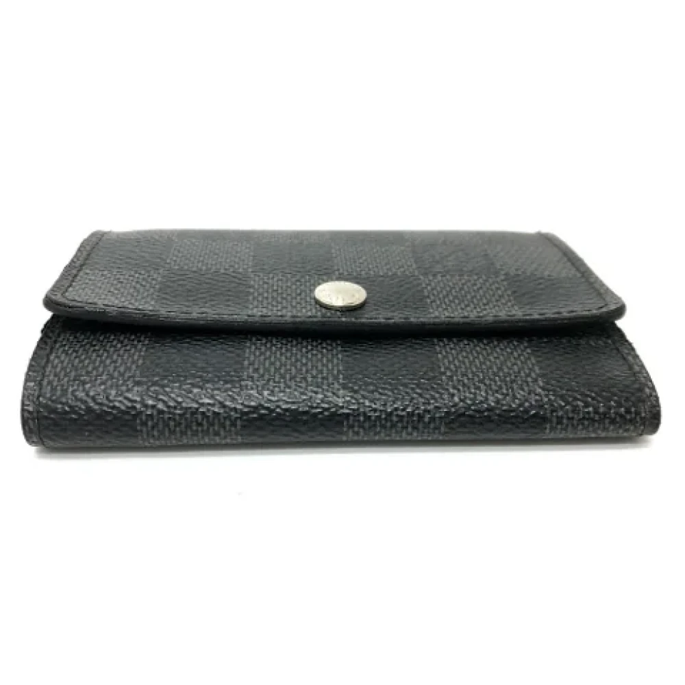 Louis Vuitton Vintage Pre-owned Fabric key-holders Black Heren
