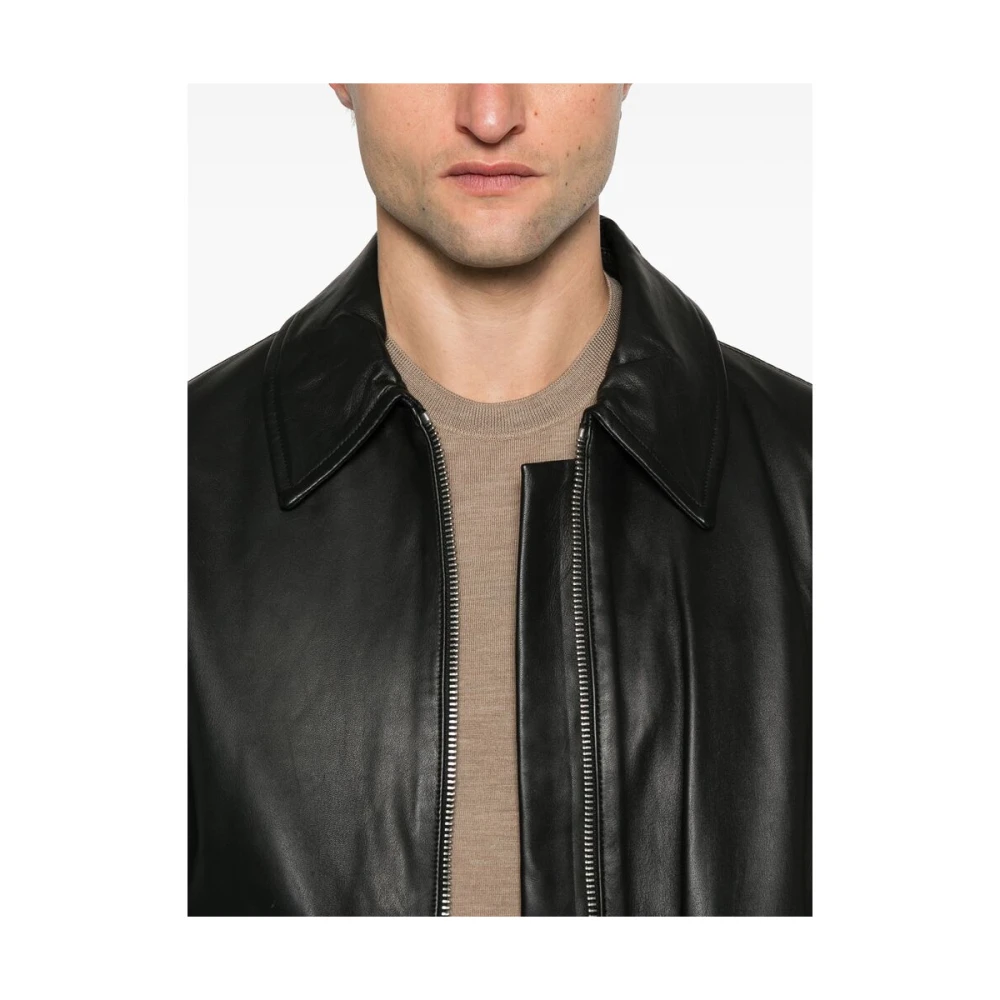 Studio Nicholson Zwarte Oversized Ritsjas Black Heren