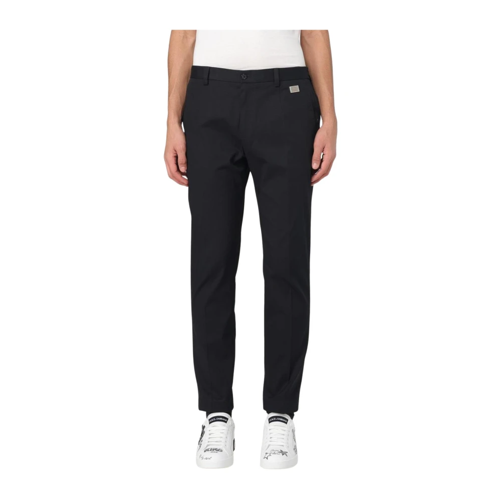 Dolce & Gabbana Men's Black Suit Trousers,, Classic Tailored Trousers Extra Large
