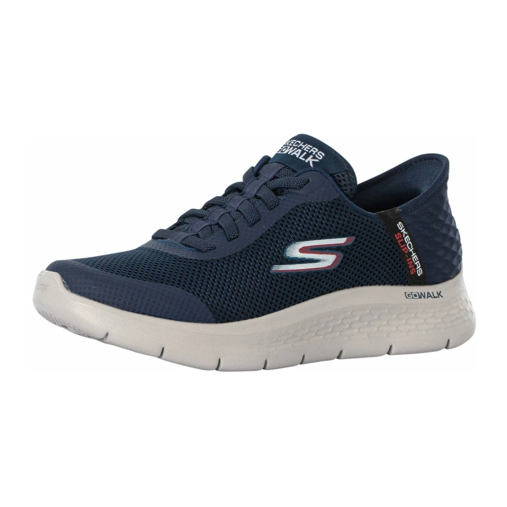 Skechers Go Walk Flex Hands Up Heren Schoenen Blauw