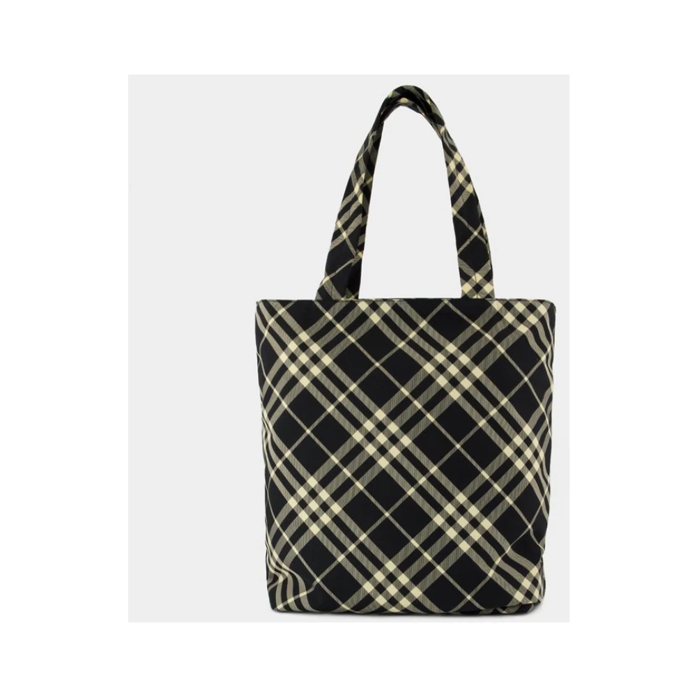 Burberry Zwarte Synthetische Shopper Tas met Top Handvatten Black Unisex