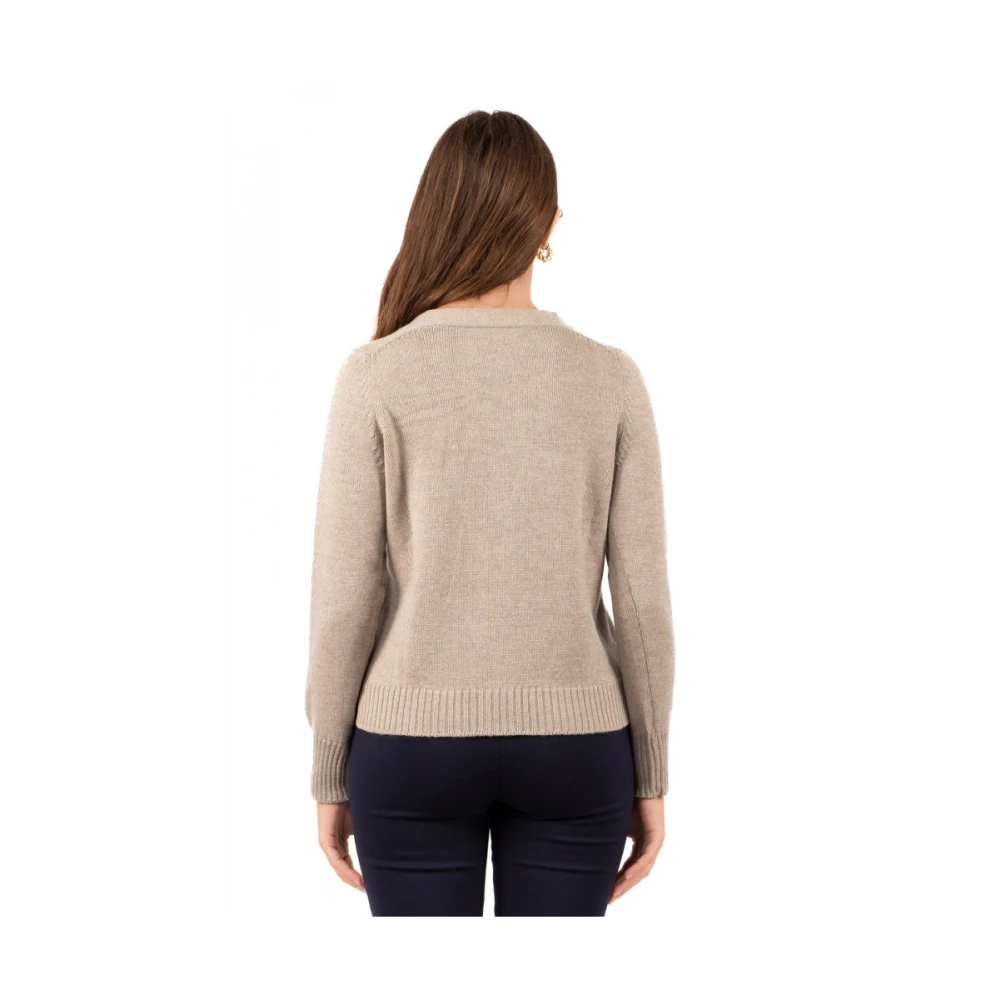 Gran Sasso Cardigan Sweater Brown Dames