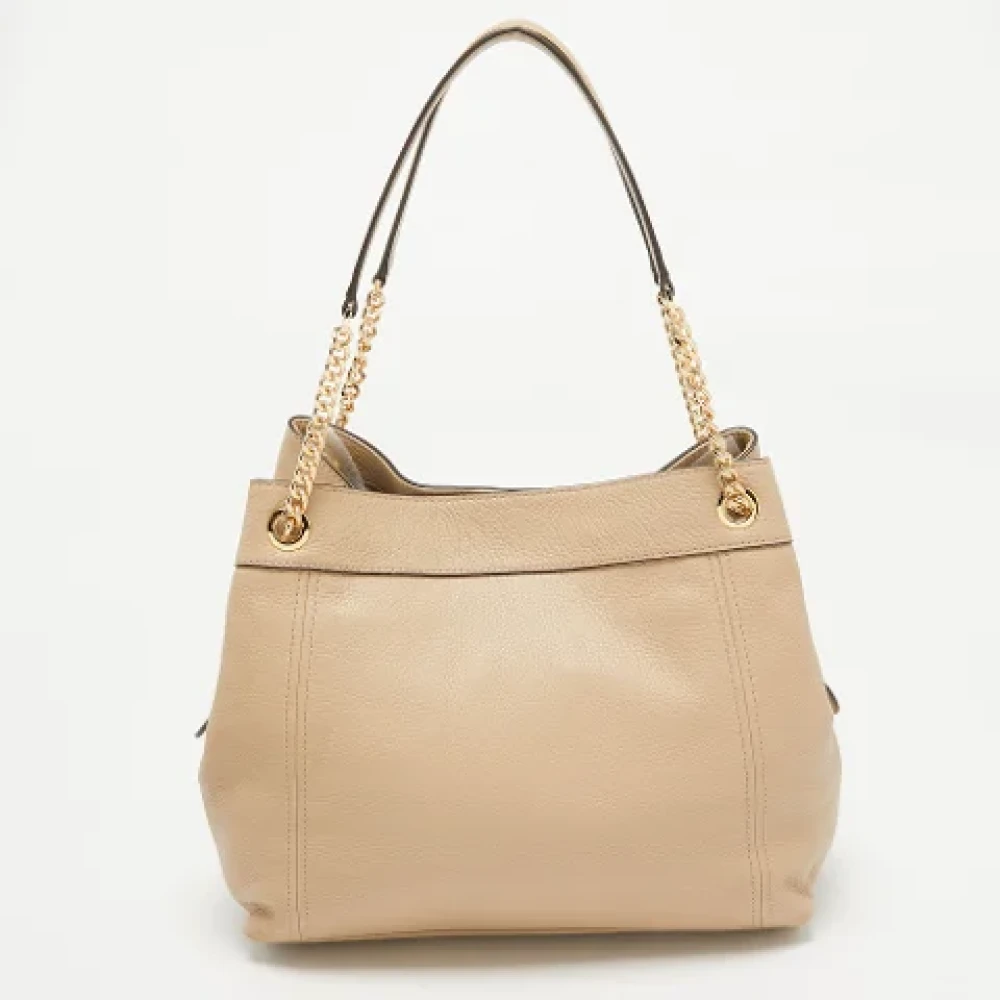 Michael Kors Pre-owned Leather shoulder-bags Beige Dames