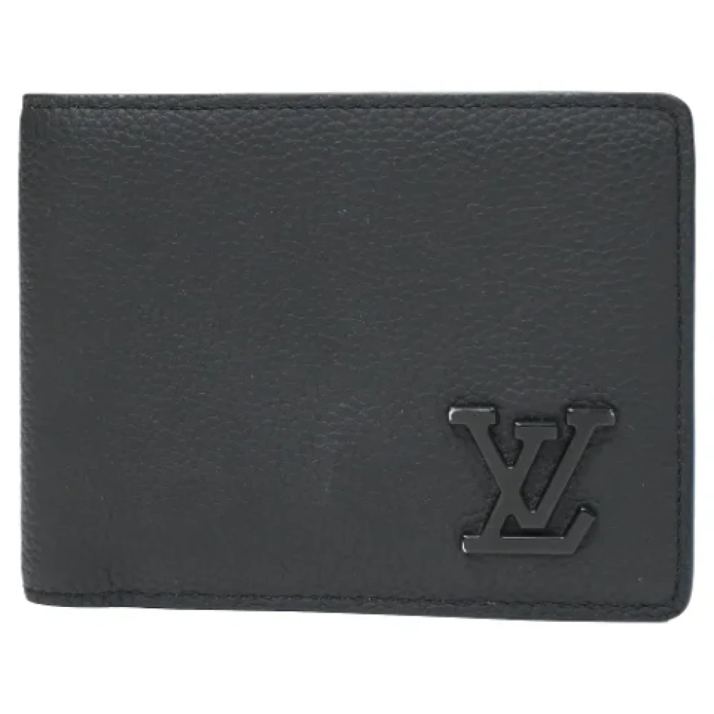 Louis Vuitton Vintage Pre-owned Leather wallets Black Heren