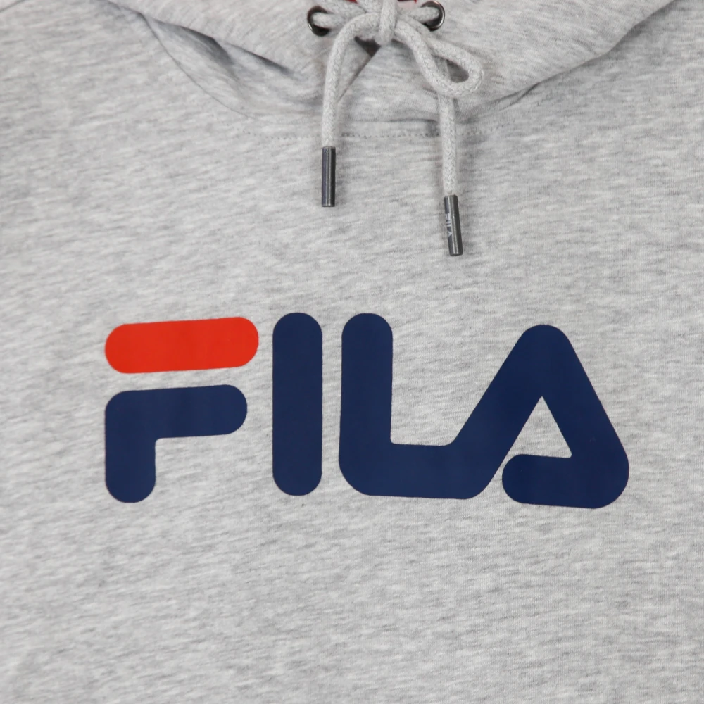 Fila Lichtgrijs Melange Kangoeroe Hoodie Gray Heren