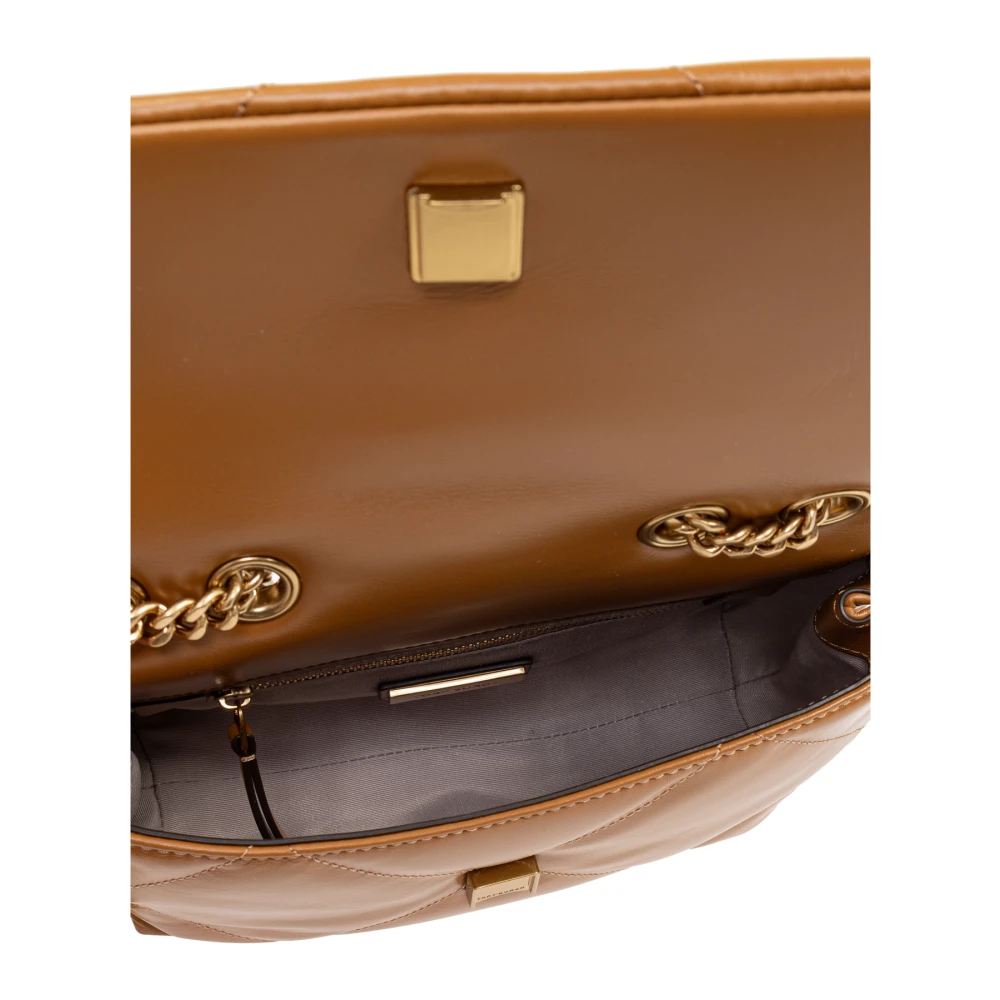 TORY BURCH Kira Diamond Kleine Schoudertas Brown Dames