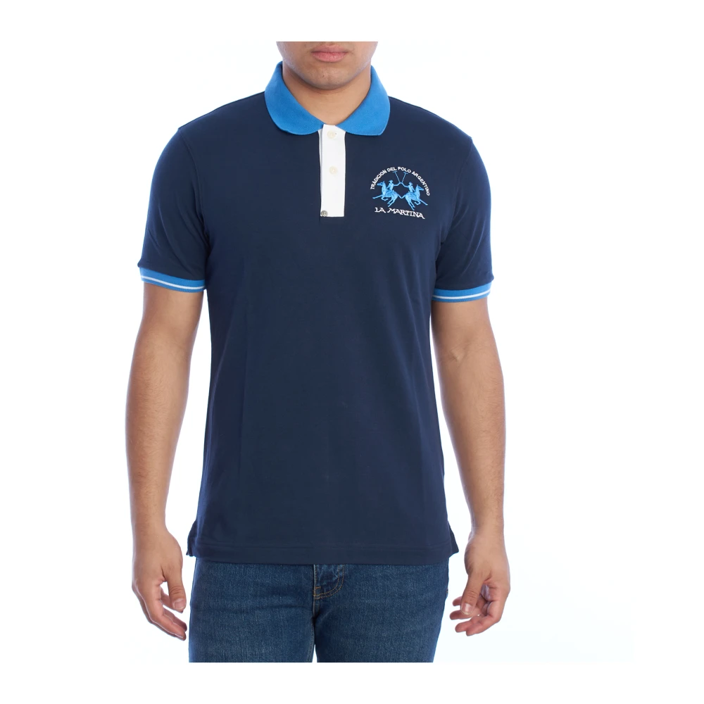 LA MARTINA Polo met korte mouwen Blue Heren