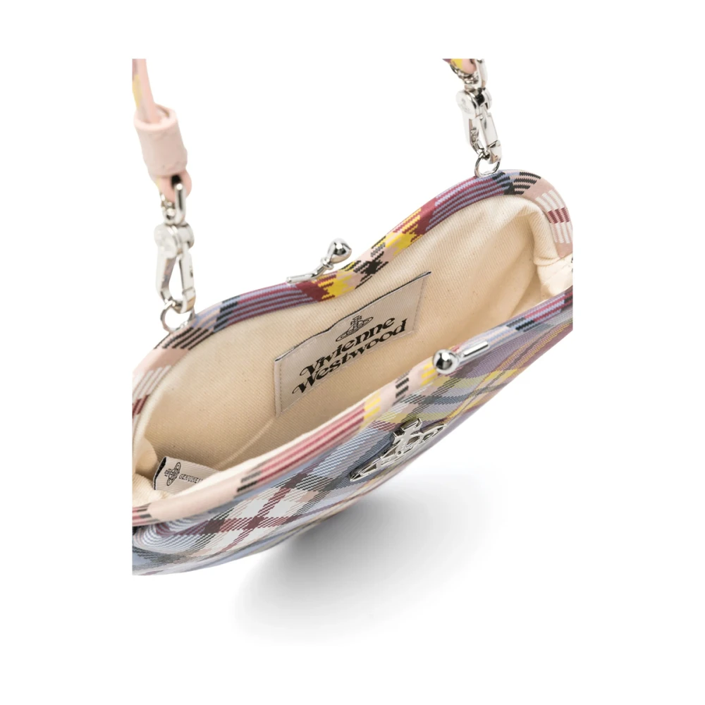 Vivienne Westwood Beige Kiss-Lock Schoudertas Multicolor Dames