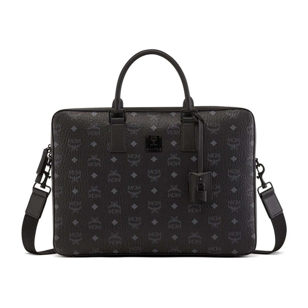 MCM Klassieke Aktetas in Visetos Black Heren