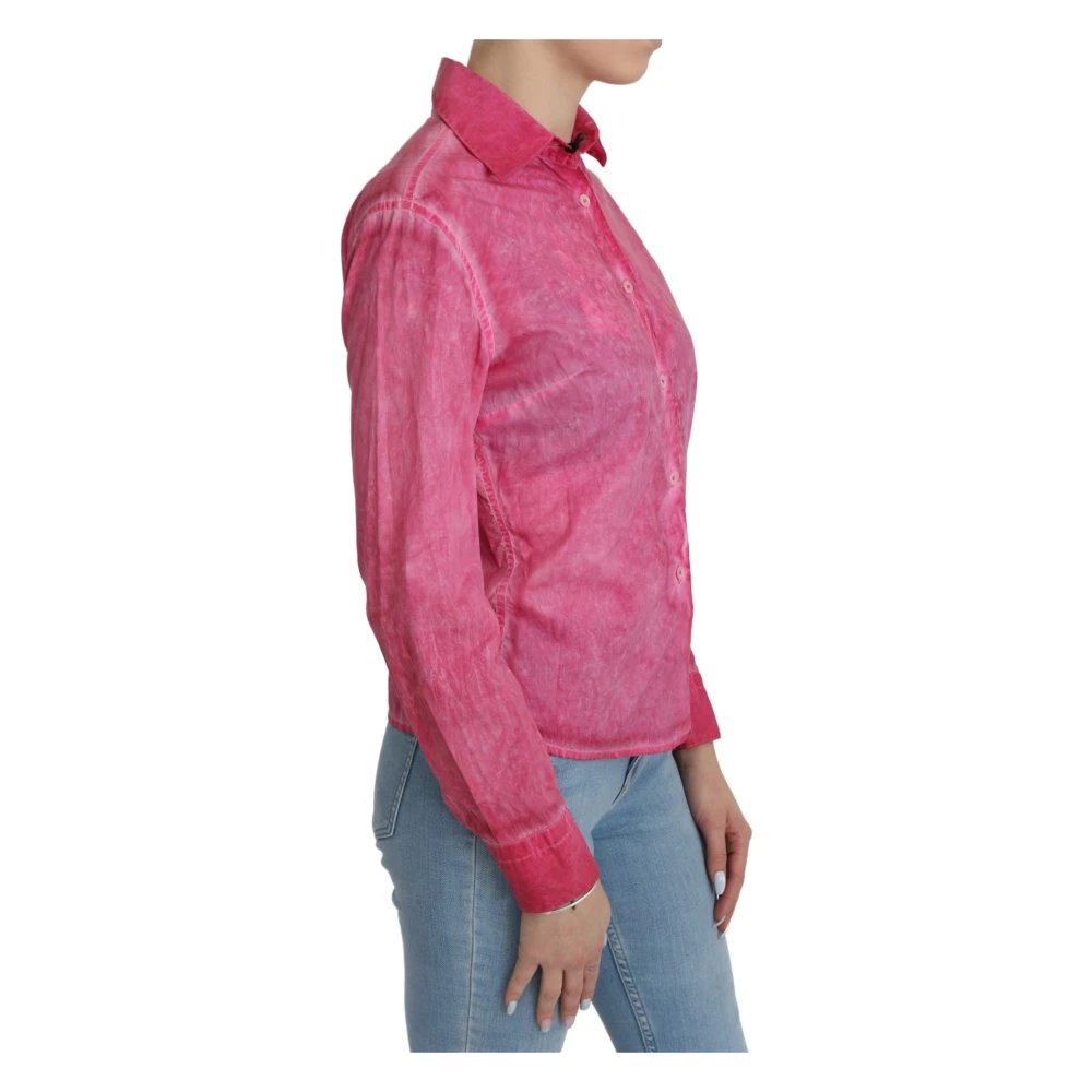 Ermanno Scervino Stijlvolle Roze Polo Blouse Pink Dames