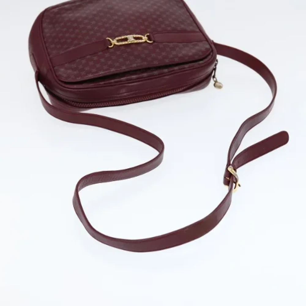 Celine Vintage Pre-owned Leather celine-bags Red Dames