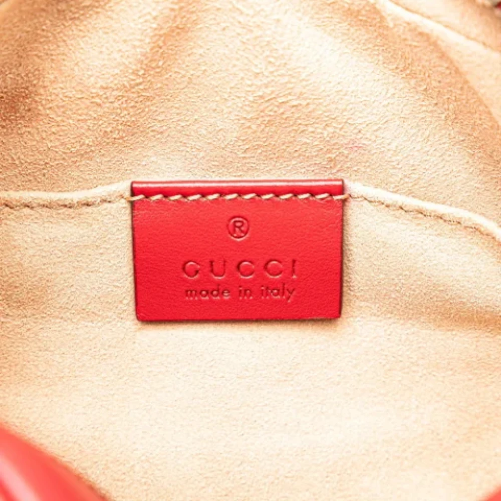 Gucci Vintage Pre-owned Leather shoulder-bags Red Dames
