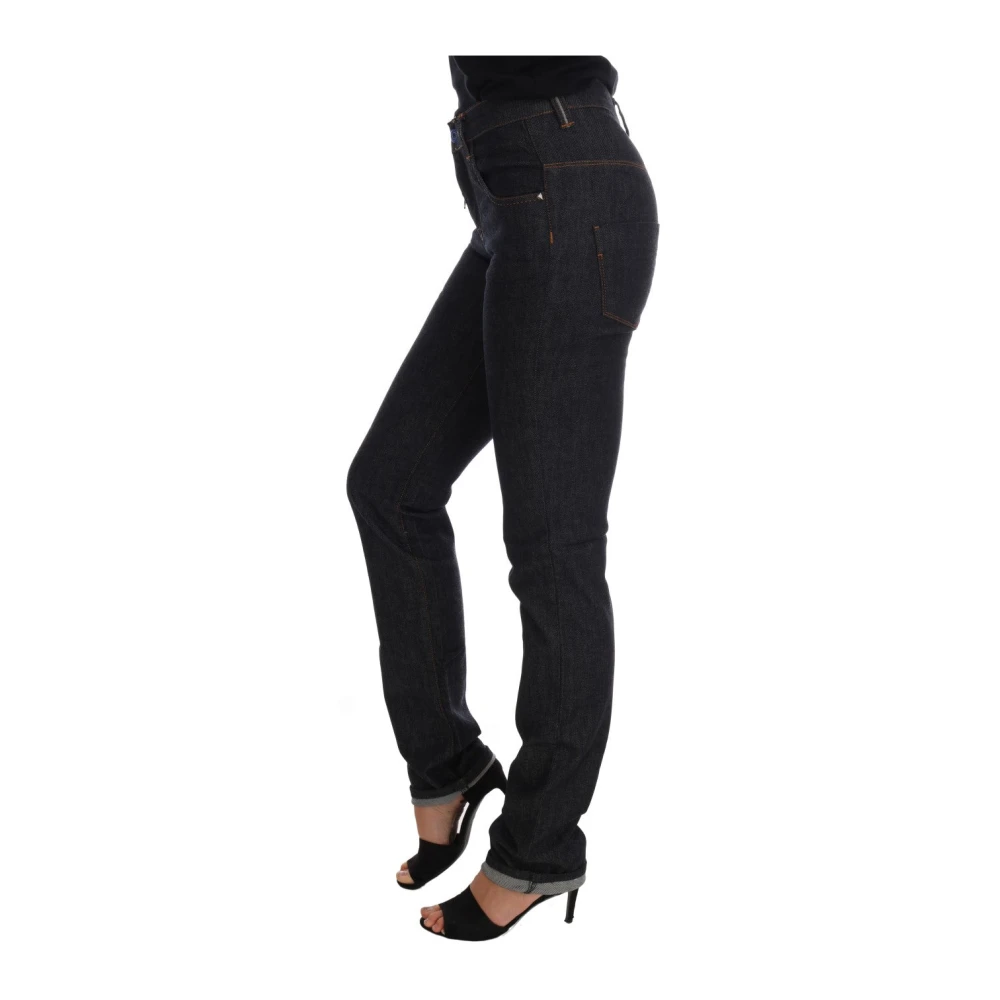 Costume National Donkerblauwe Super Slim Jeans Blue Dames