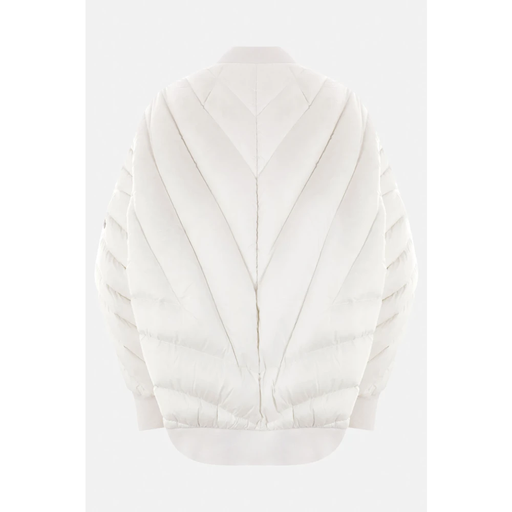 Moncler Radiance Gewatteerde Oversized Nylon Jas White Dames