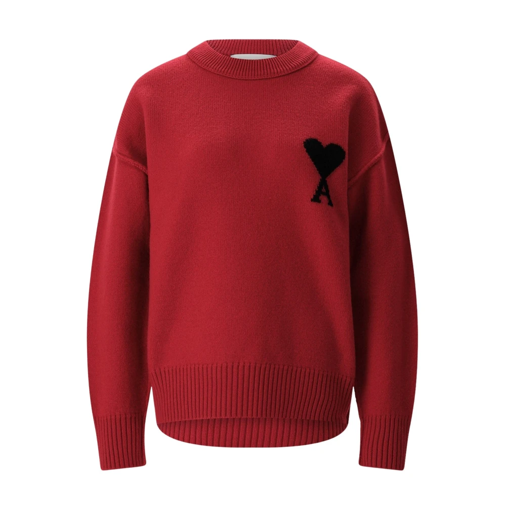 Ami Paris Uomo Rosso Maglie, Xl, New,