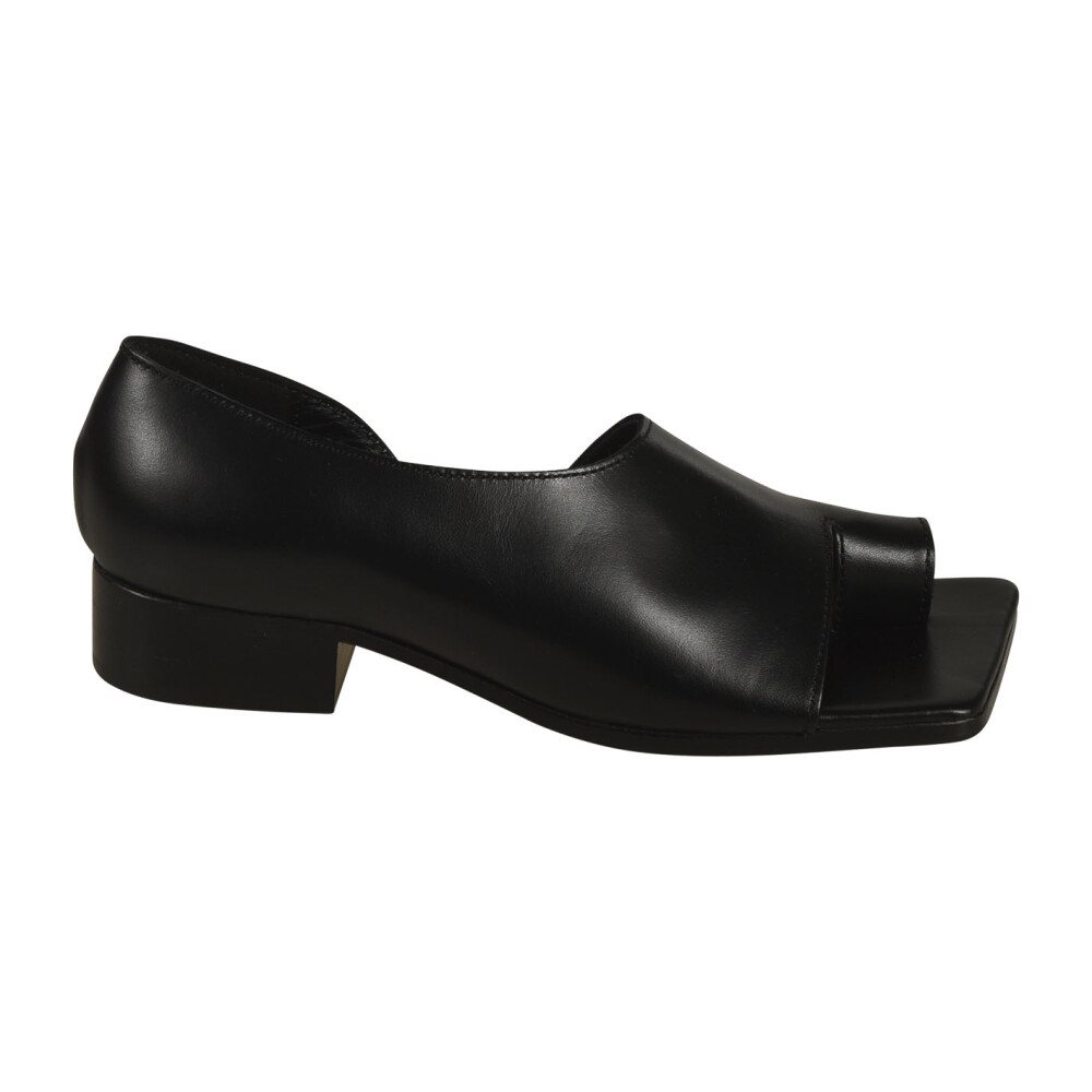 Junya watanabe パンプス Junya Watanabe - Crossover platform leather sandals Junya Watanabe