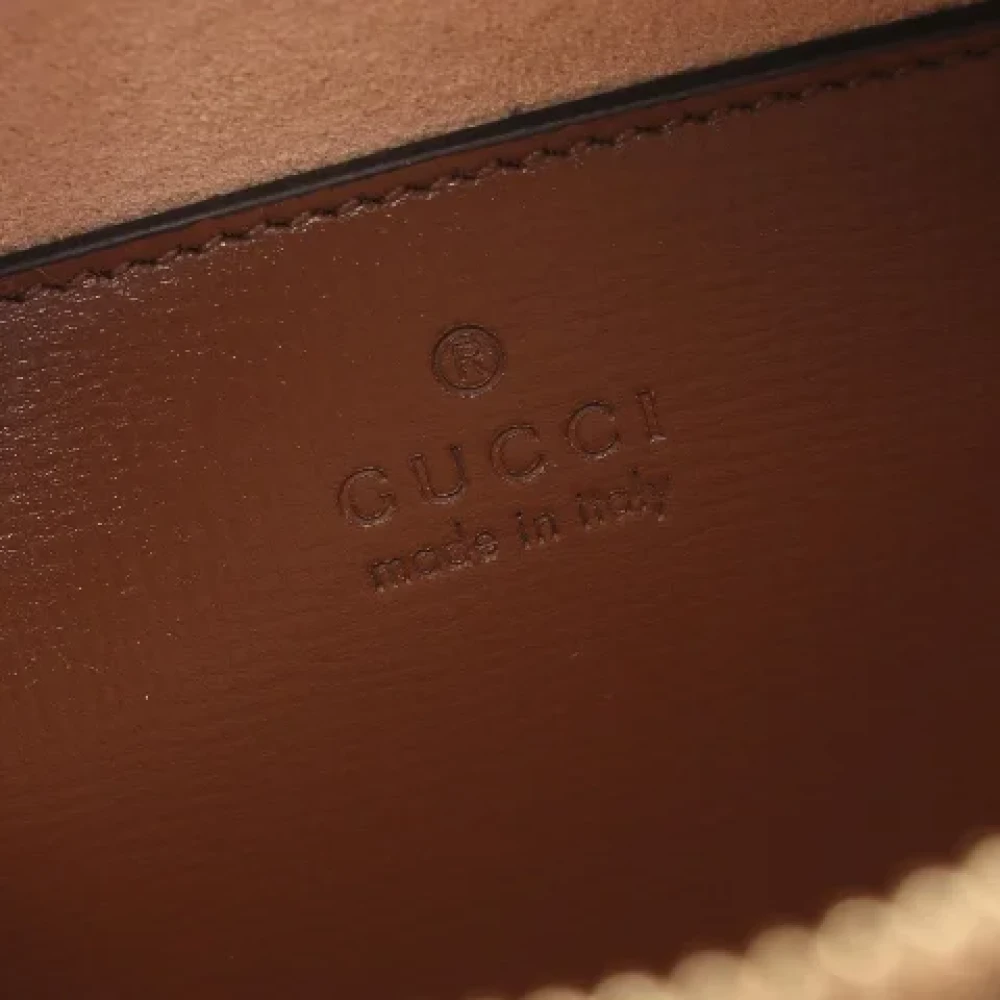 Gucci Vintage Pre-owned Canvas shoulder-bags Beige Dames