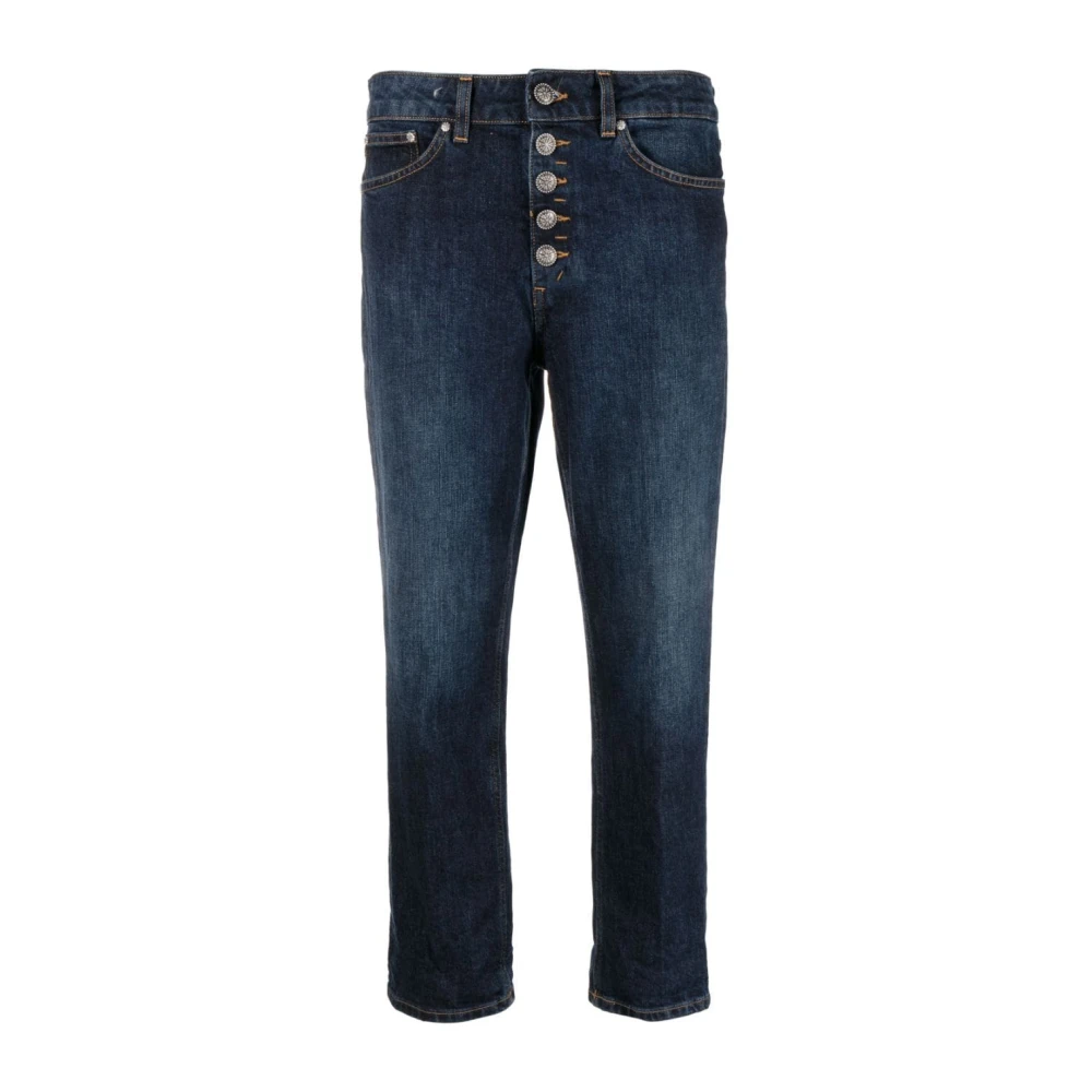 Dondup Mila Carrot-Fit Cropped Jeans Blue Dames