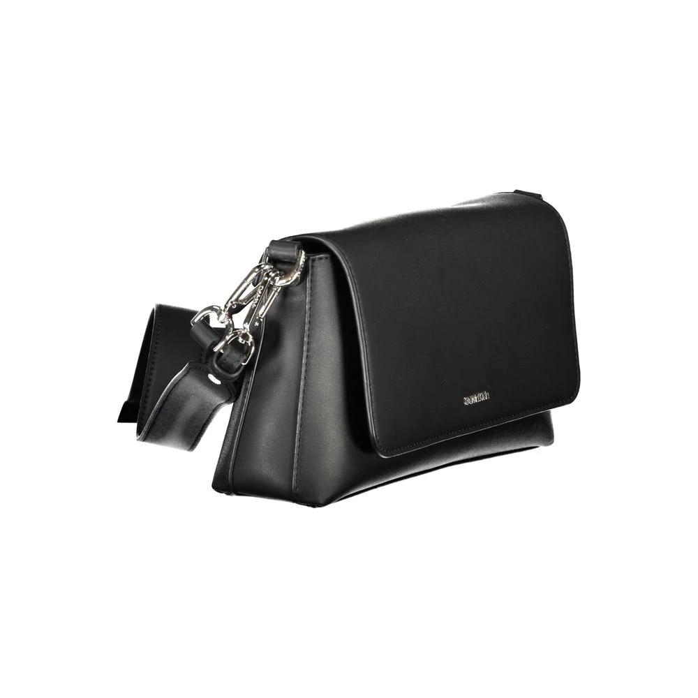 Calvin Klein Zwarte Polyester Handtas met Verstelbare Band Black Dames