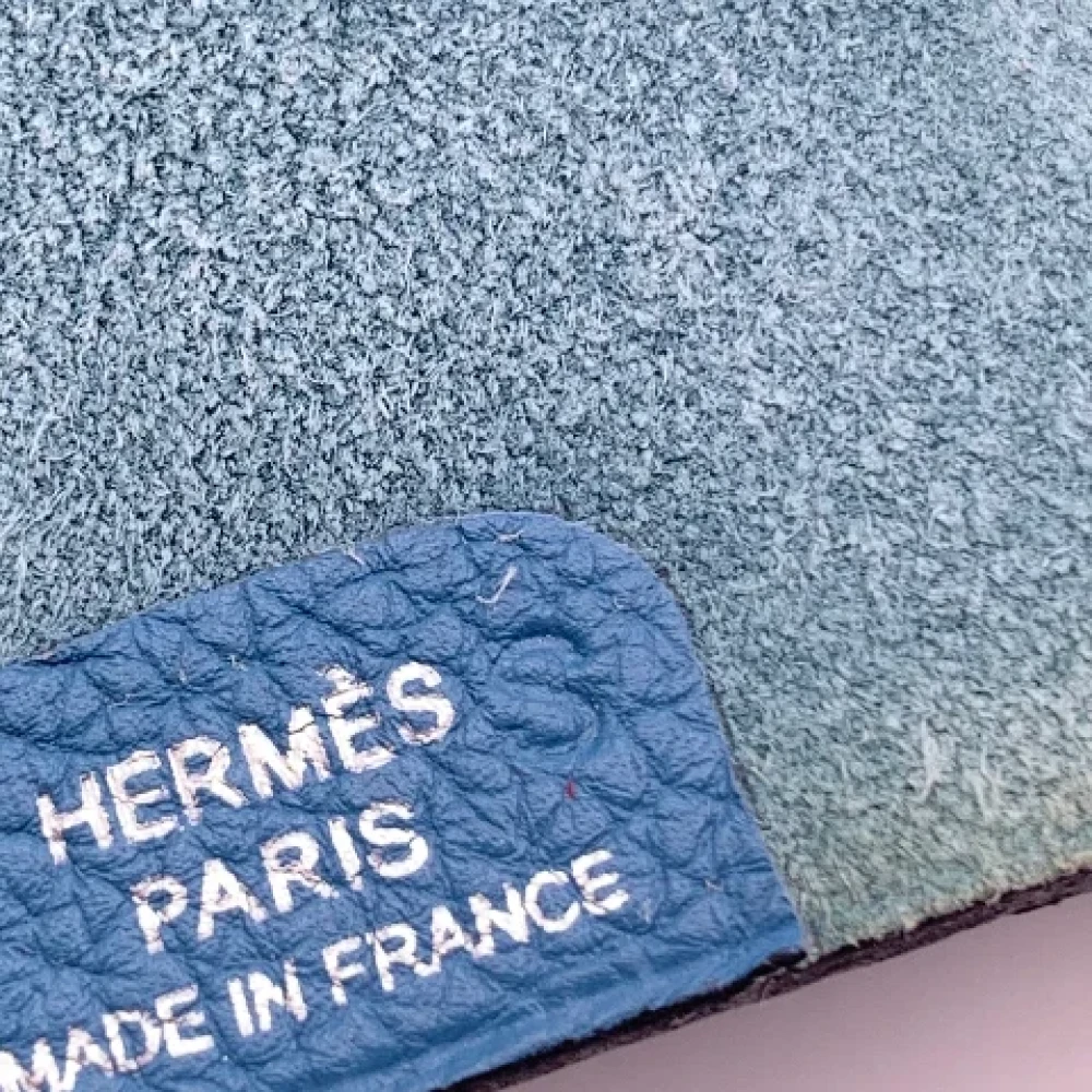 Hermès Vintage Pre-owned Leather home-office Blue Dames