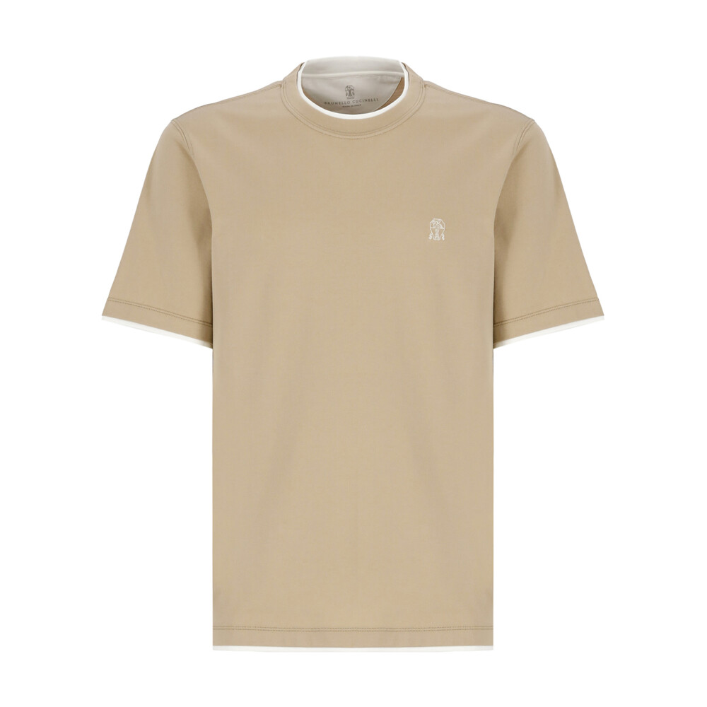 Camiseta beige sales hombre