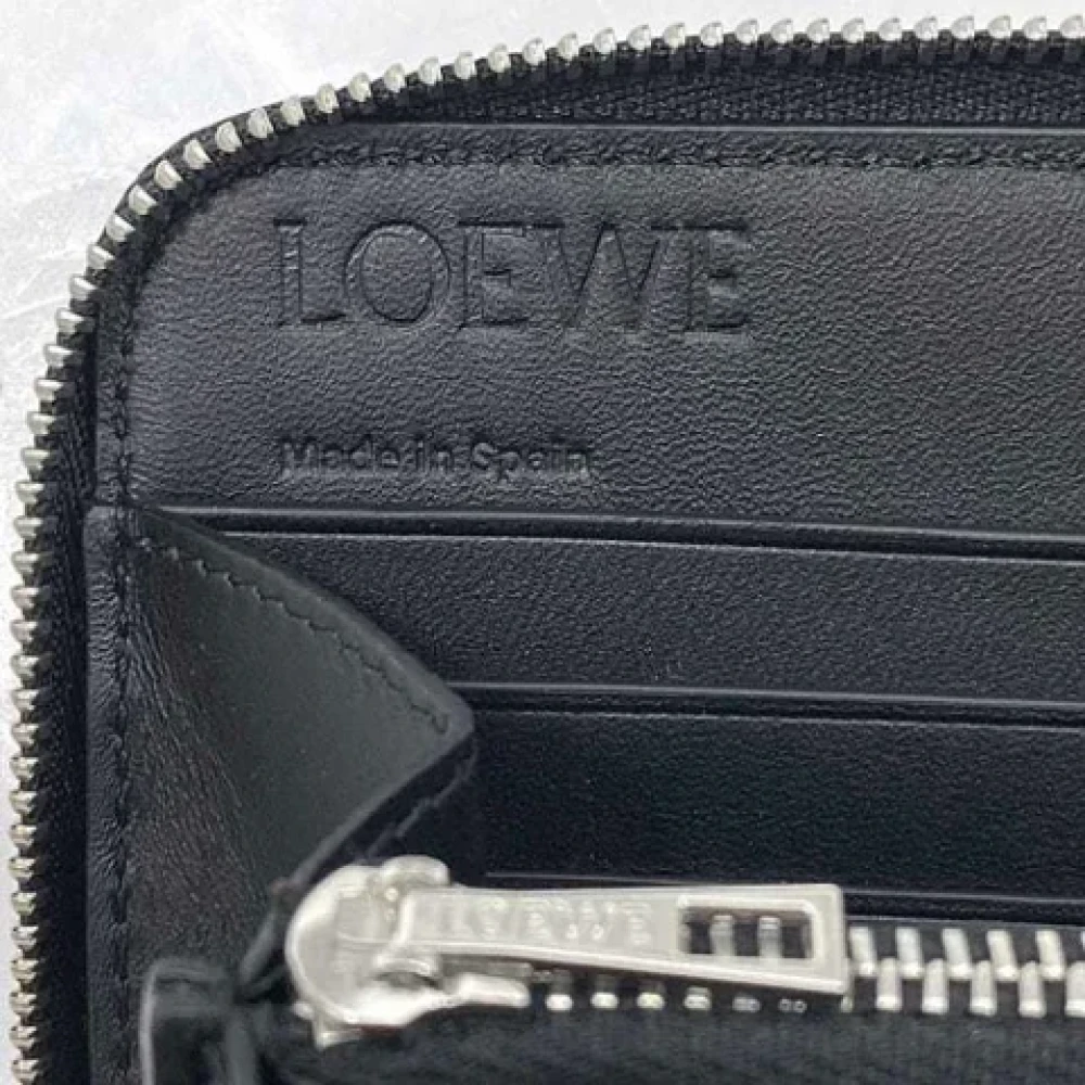 Loewe Pre-owned Leather wallets Black Heren