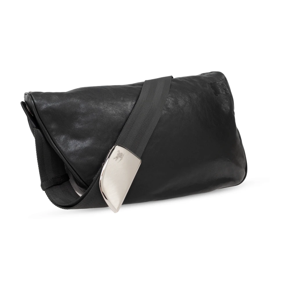 Burberry Schoudertas Schild Messenger Groot Gray Heren