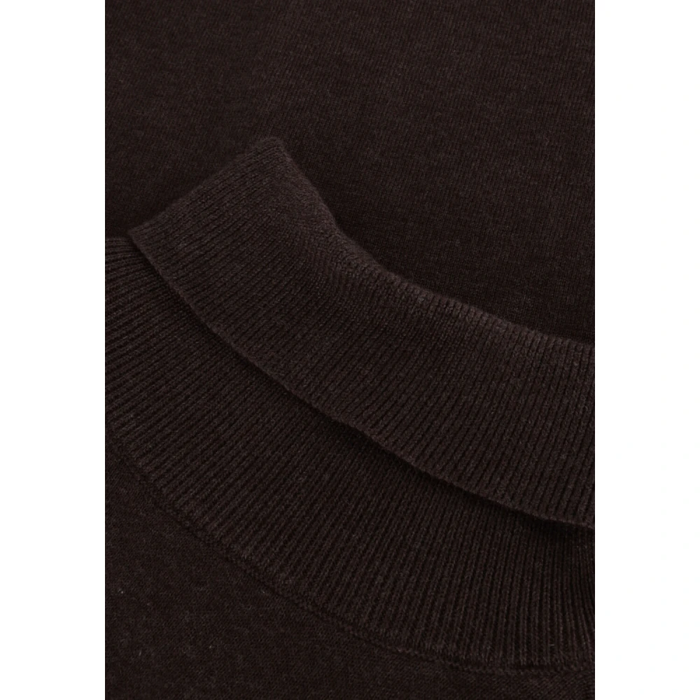 Selected Homme Bruine Roll Neck Sweater Vest Brown Heren