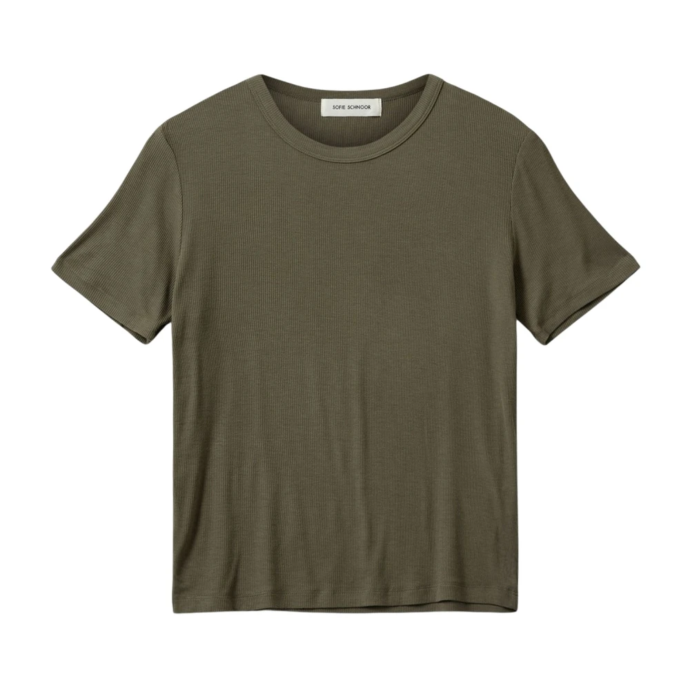 Sofie Schnoor Green Mallorysw T-Shirt Long Sleeve - Female - T-Shirts - Xl - Tops