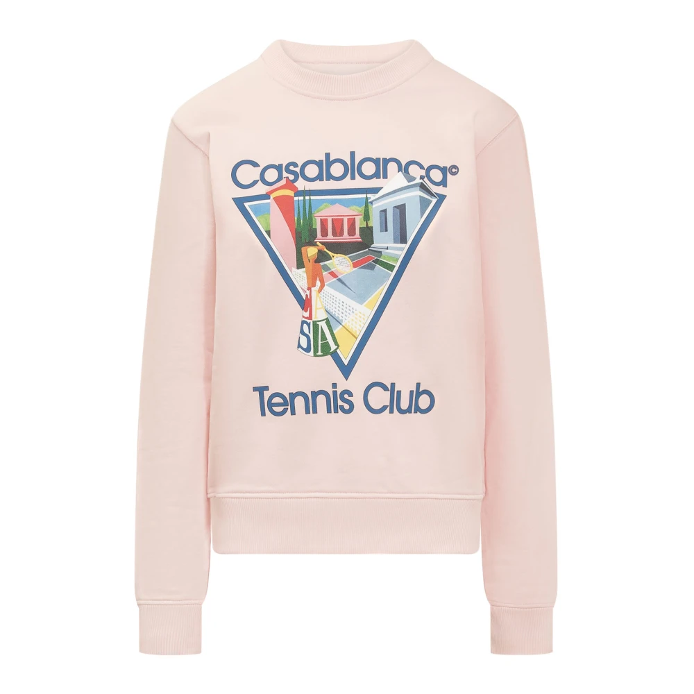 Casablanca Bedrukte Sweatshirt Pink Dames