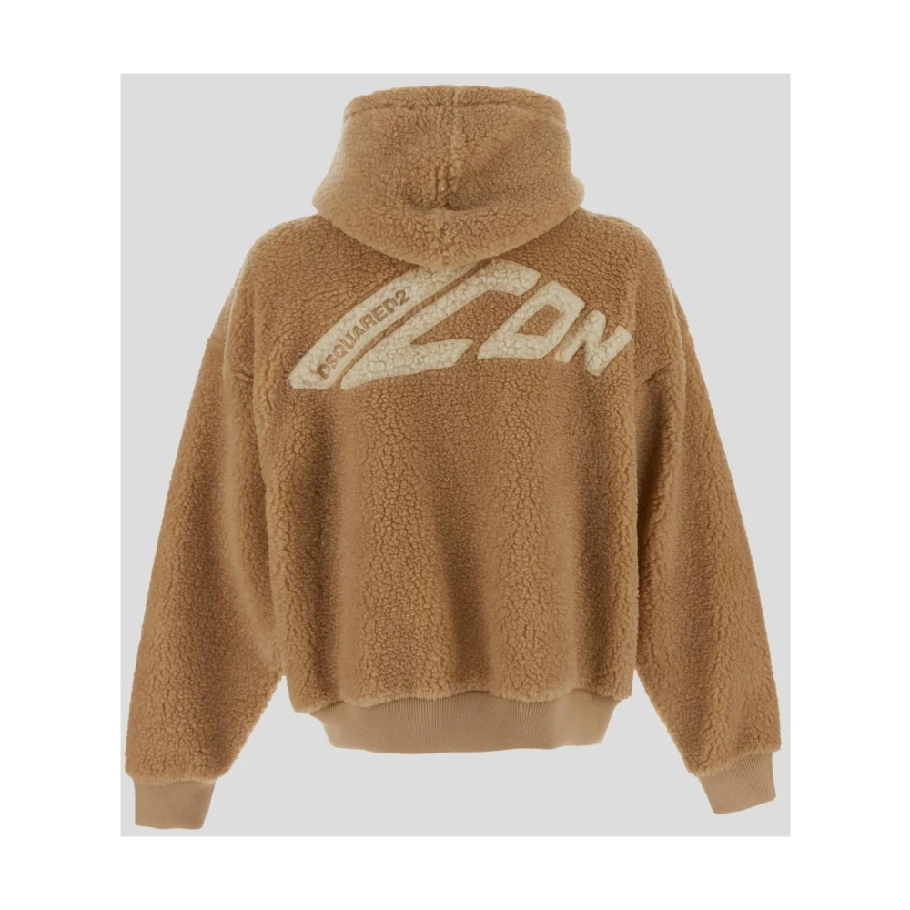 Dsquared2 Gezellige Sherpa Winterjas Beige Heren