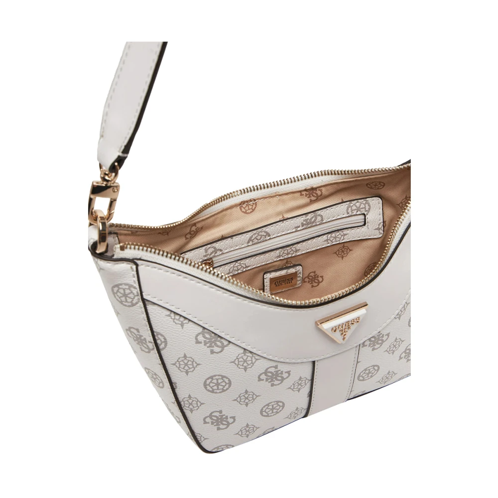 Guess Elegante witte handtas met gouden details White Dames