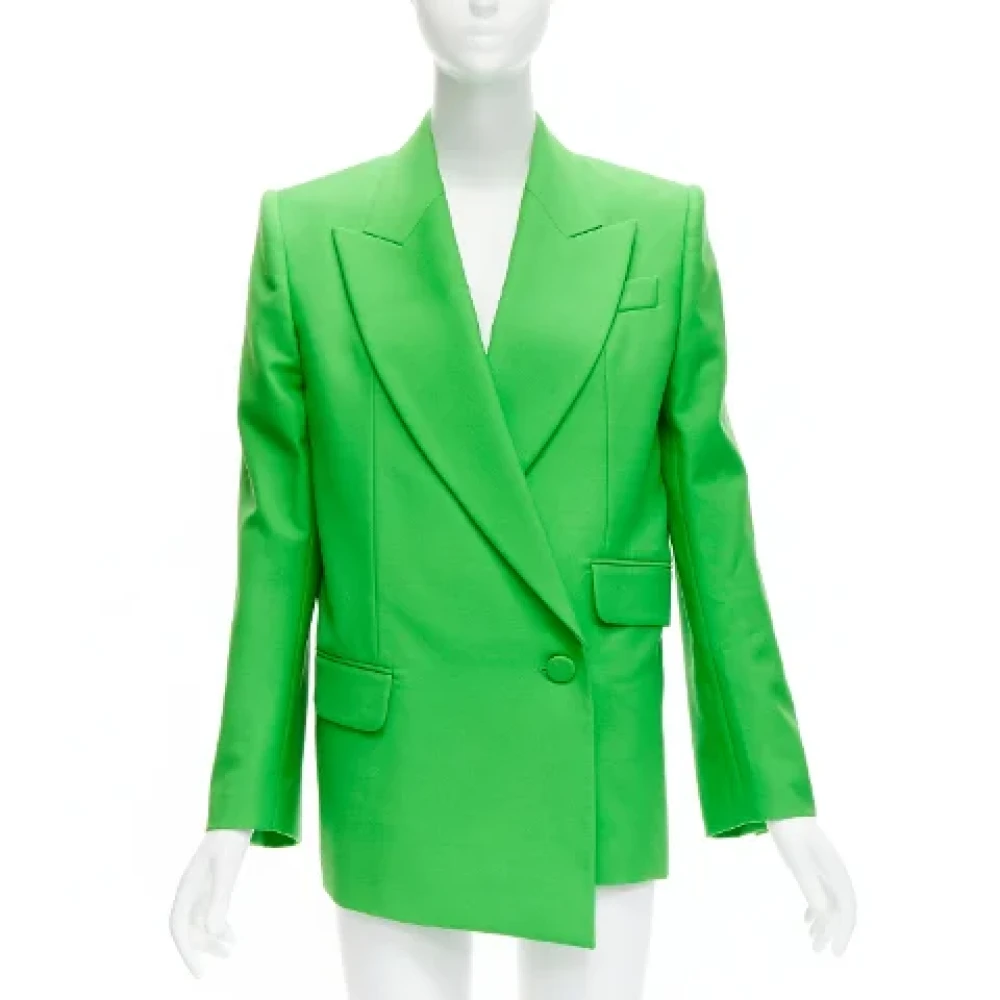 Alexander McQueen Pre-owned Wool outerwear Green Dames