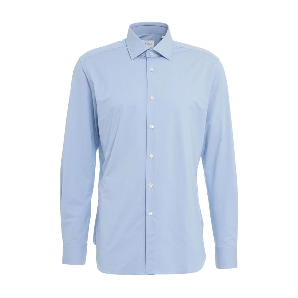 Gender Actieve Textiel Tailor Shirt met 3D Stretch Blue Heren