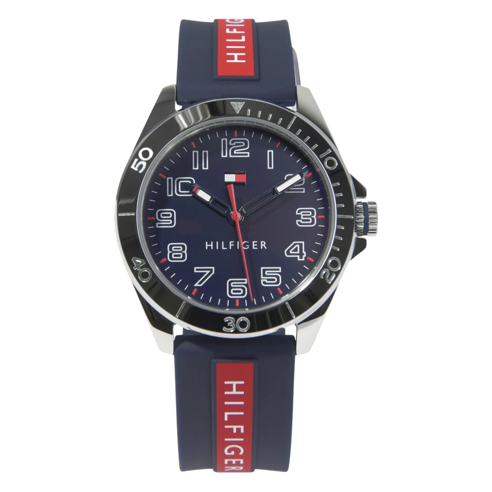 Tommy Hilfiger Boys Blue Watches, One Size, Logo Strap Watch