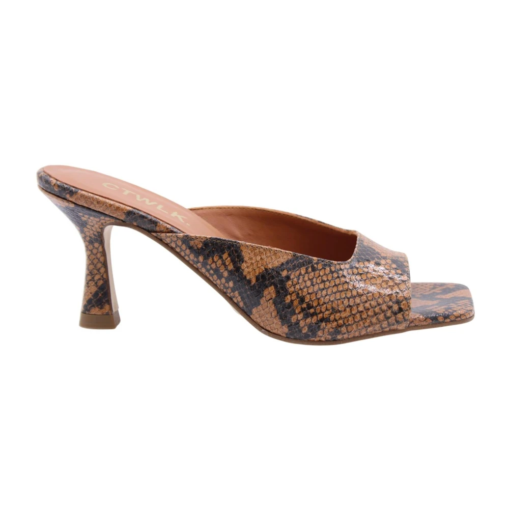 Ctwlk. Vrouw Bruin Schoenen Dames, 37 Eu, Bresse Muiltjes Met Hak