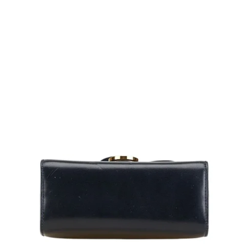 Salvatore Ferragamo Pre-owned Leather shoulder-bags Blue Dames